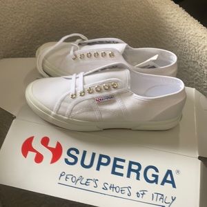 Superga White Sneakers size 9 1/2